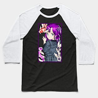 Goth Anime Girl Japanese Aesthetic Anime Otaku Streetwear Baseball T-Shirt